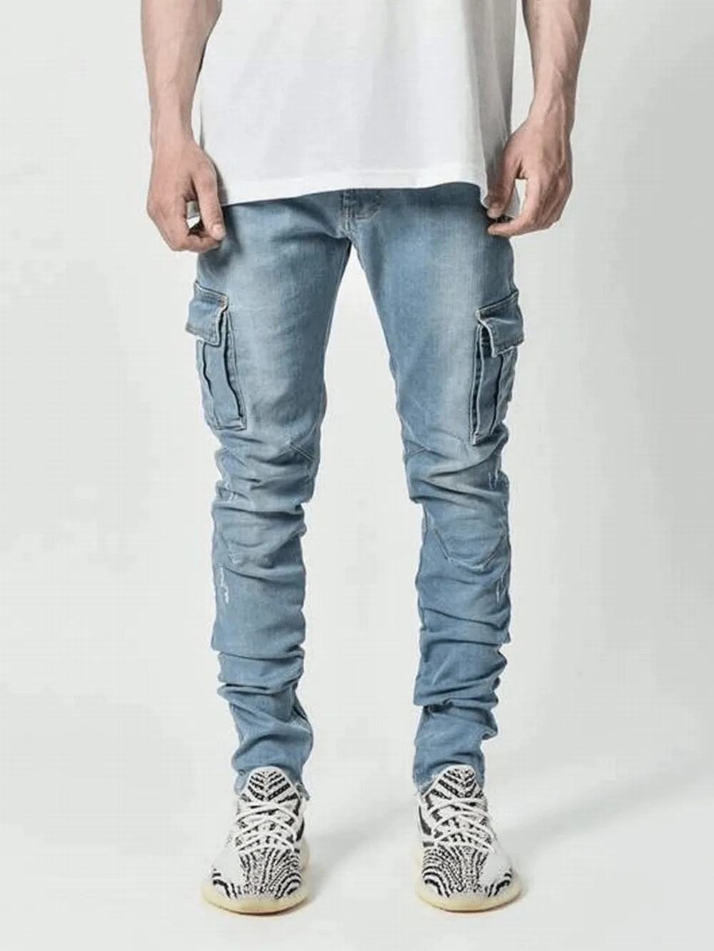 Duval | Cargo-jeans med flere lommer